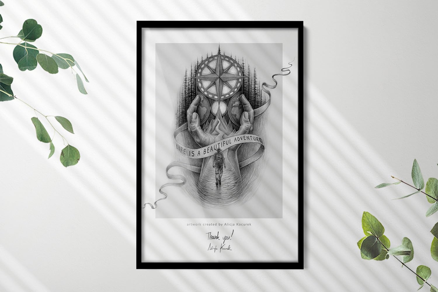 Marco Grande de Foto Negro 70x100 cm Elegante Diseño Decoracion Hogar Marco de Plástico di Alta Qualità Acrílica Irrompible Duradero para Exhibición Vertical y Horizontal Colgar en Pared