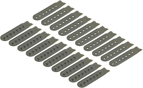 Miniatura 8 de uxcell Tapa de correa Snapback, agujeros de plástico ajustable sombrero broche hebilla reemplazo para reparación de tapas