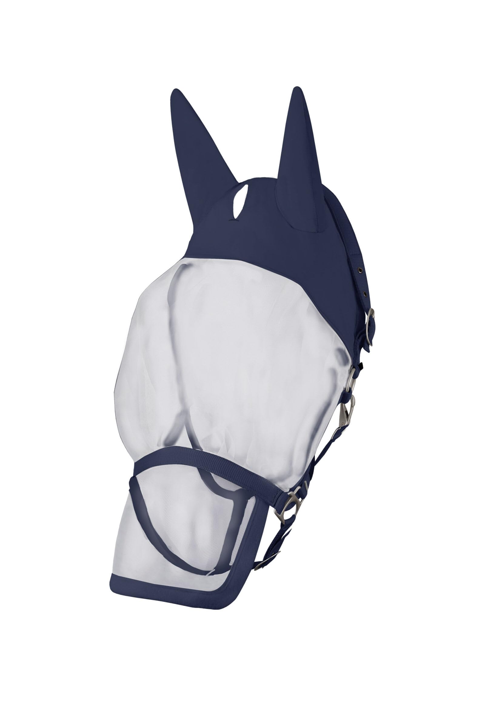 HORZE Paso Fino 2 in 1 Halter and Fly Mask - Overture Navy - Horse