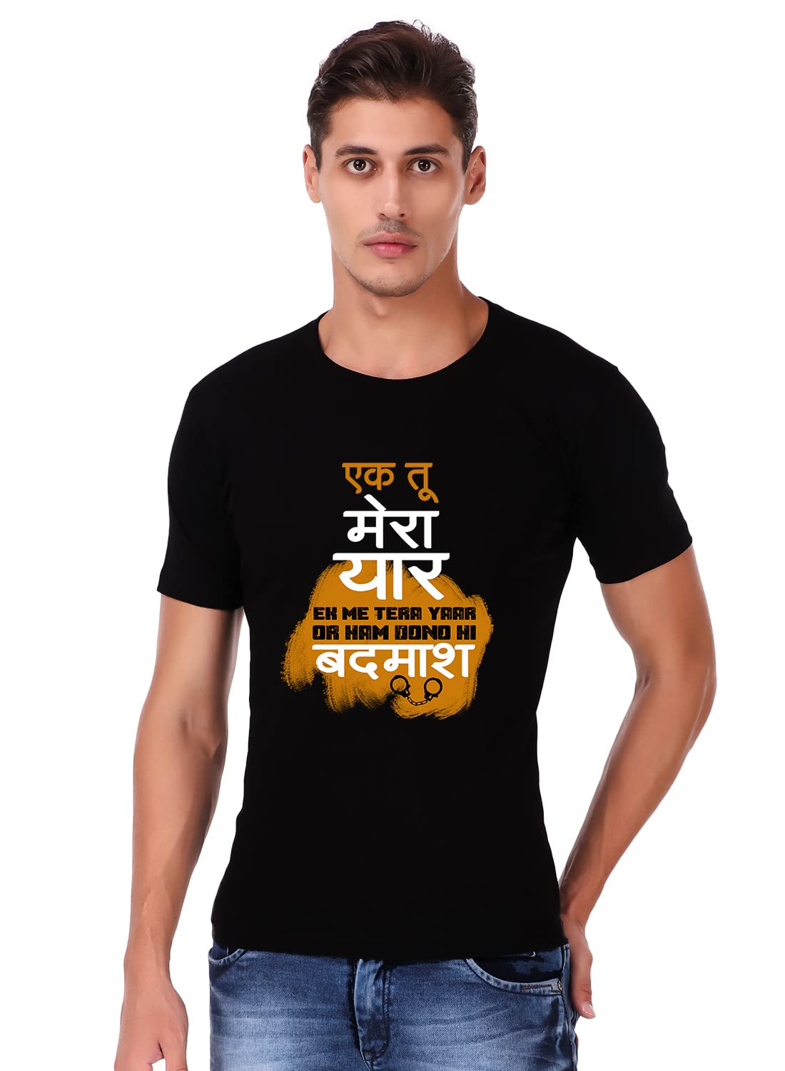 Playstation 4 god of war Half Sleeve Round Neck Regular Fit Men's T-Shirt in White And Black Color |Videogame tshirts for men Cotton Branded Tshirt Regular Fit T-Shirt for Men & Women under 399