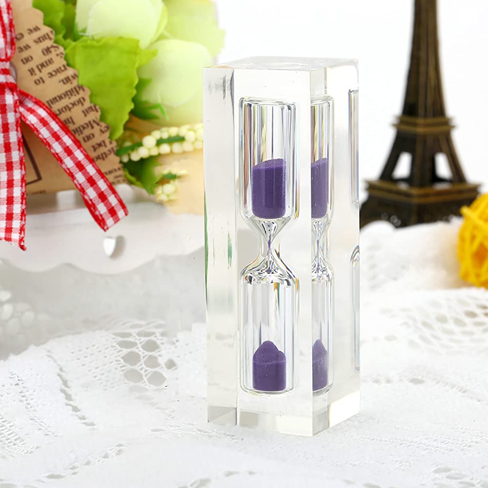 Temporizador de Juego de 3 Minutos for niños, acrílico. ，Reloj de Arena(Green)