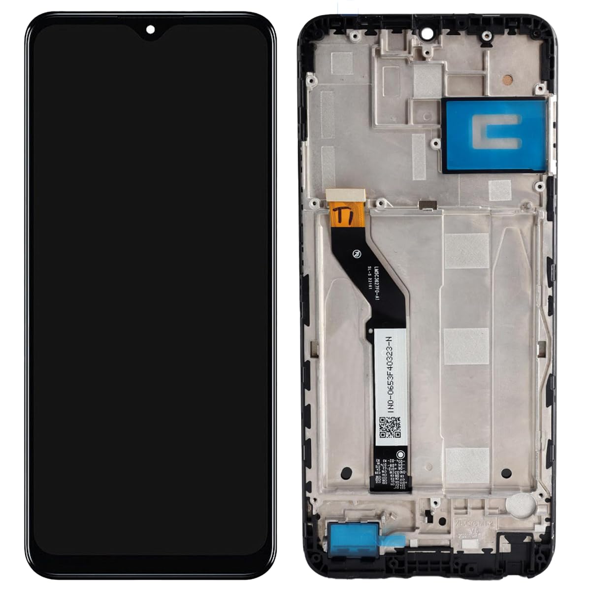 SECRETIGER LCD Screen Display Touch Digitizer Assembly with Frame Replacement for Cricket Icon 3 EC211002 6.5
