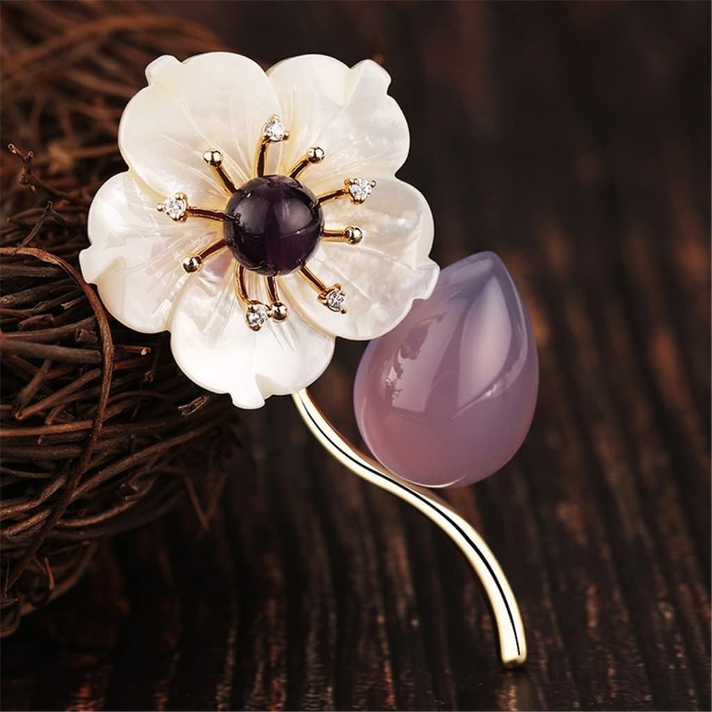 Broche de Flores para Mujer, Temperamento Retro, Ramillete, joyería, Abrigo, Cheongsam, Chaqueta, Accesorios, alfiler Salvaje(A)