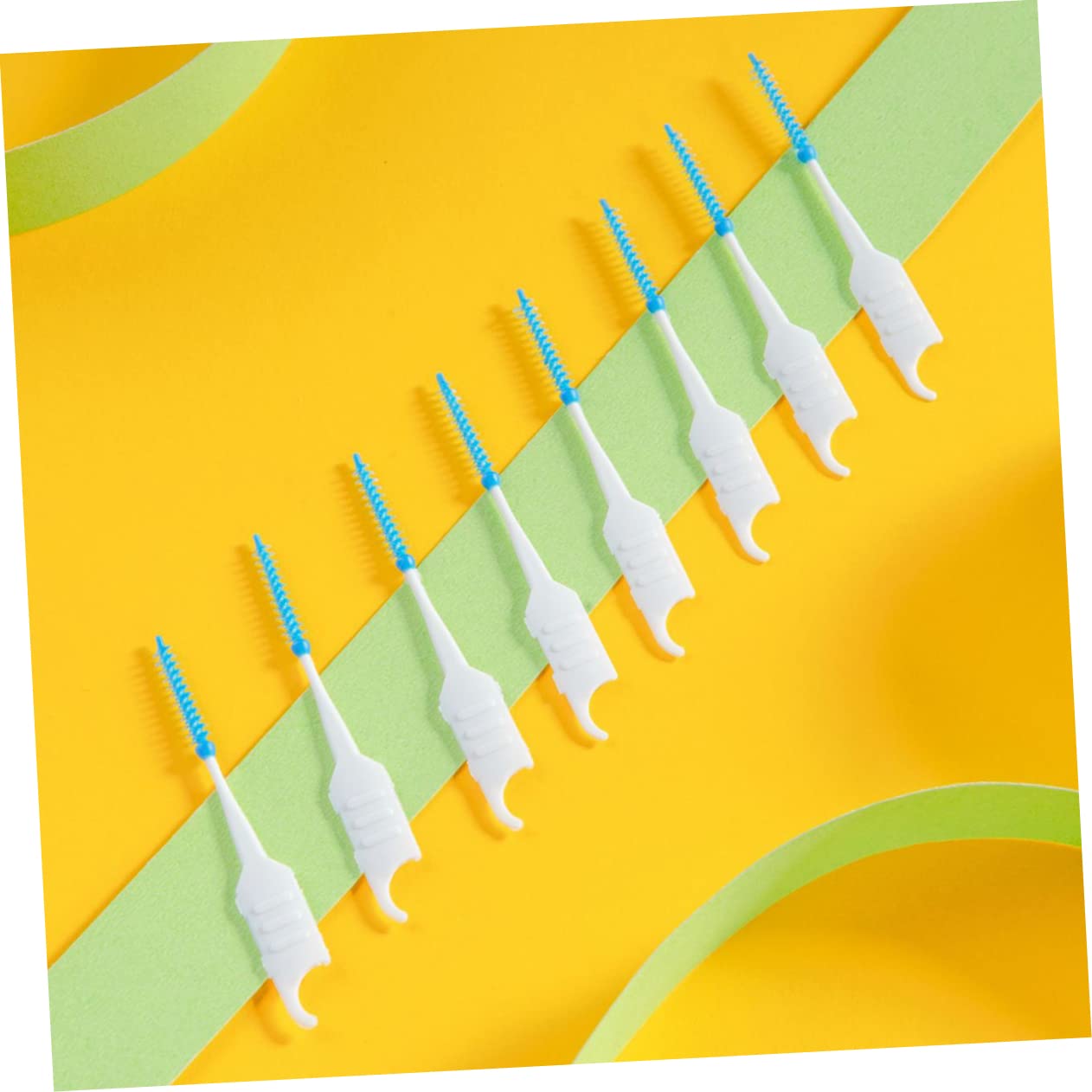 minkissy 600 Pz spazzolino strumenti per l'igiene orale per apparecchi ortodontici spazzolino portatile scovolini dentali stuzzicadenti detergente per denti