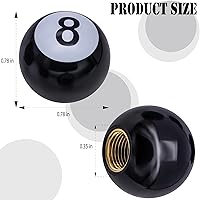 Vista 2 de 4 tapas de vástago de válvula de neumático estilo piscina 8 bolas, cubiertas universales de núcleo de cobre a prueba de polvo para automóviles, SUV