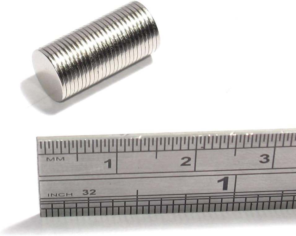 25 Thin Round Magnets 8x0.5 mm Neodymium Small Thin Round Disc 8mm dia x 0.5mm