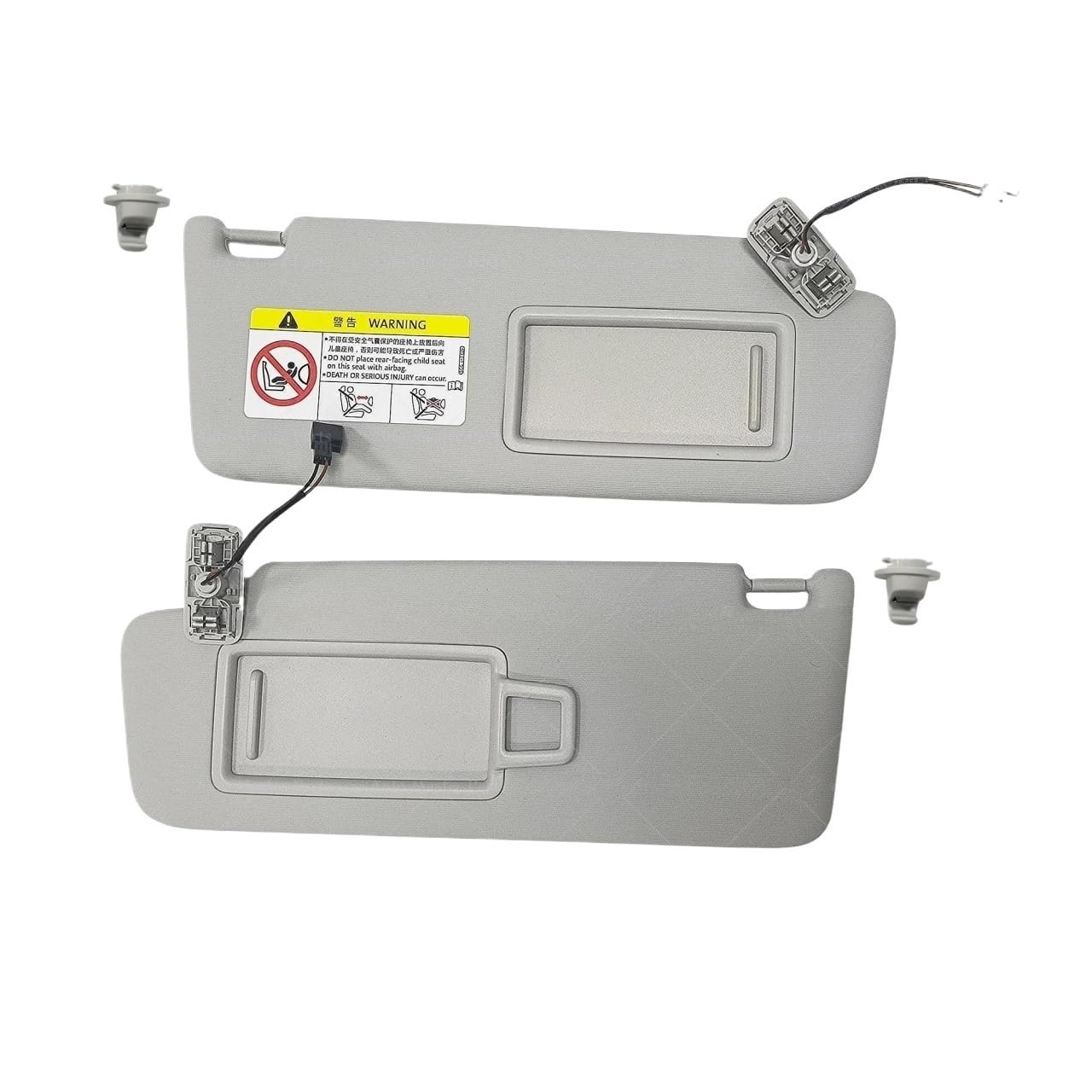 Tendine Parasole Auto Visiera parasole per auto per VW per Golf 7 8 MK .5 MK7 MK8 Accessori di ricambio visiera 5GG857551 5GG857552 5G0857551 Parasole Parabrezza(Light Gray 1 Pair)