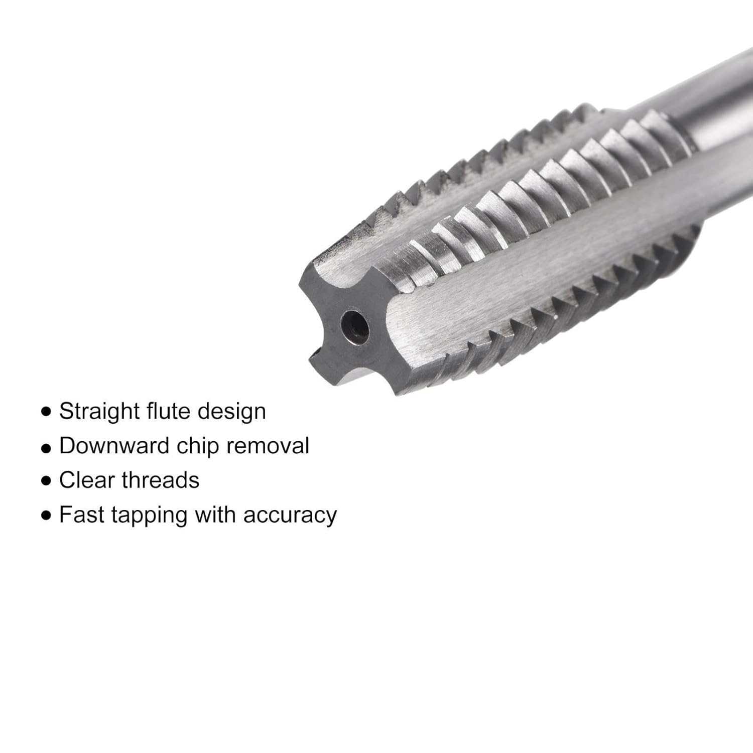 Toolparts and Accessories 1/2"-12 UNS Left Hand Machine High Speed Steel 4 Straight Flute Thread Tap (#CN#130824-01575)
