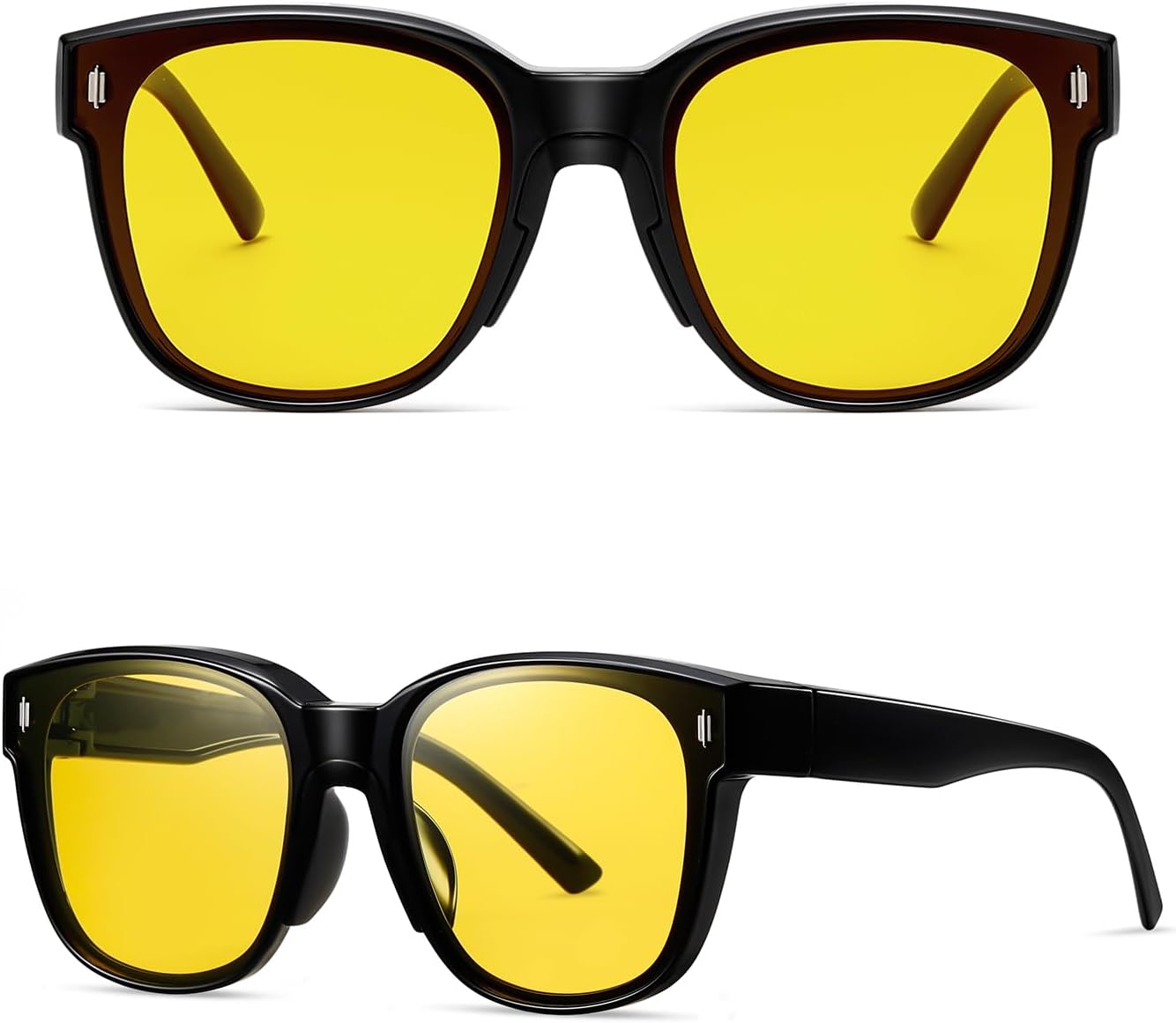 Polarized Sunglasses for Men and Women Warp Around Square Frame Driving Sun glasses UV Blocking - Image 5