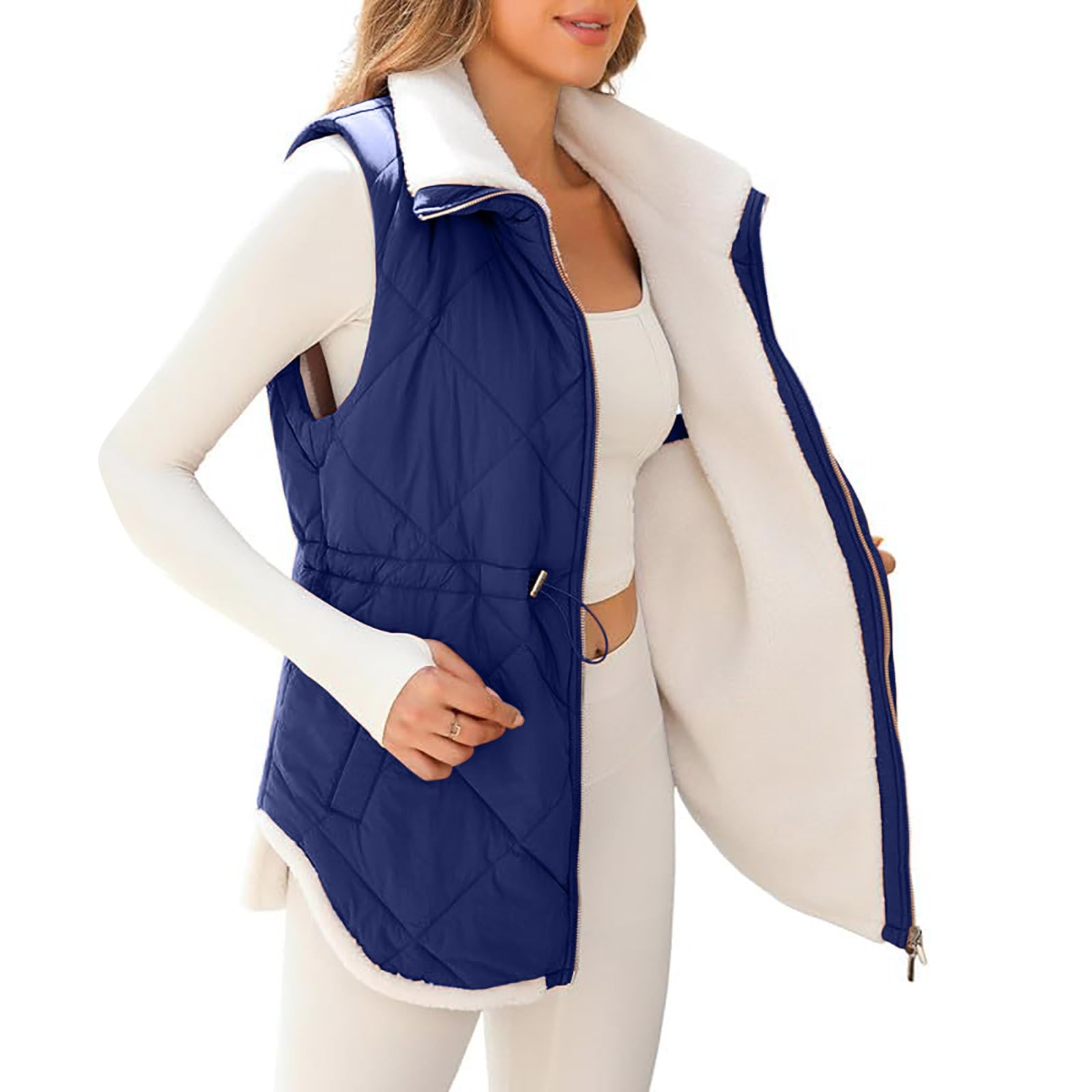 Plus Size Padded Body Warmer Womens KUIHWomen's Gilets Plus Size