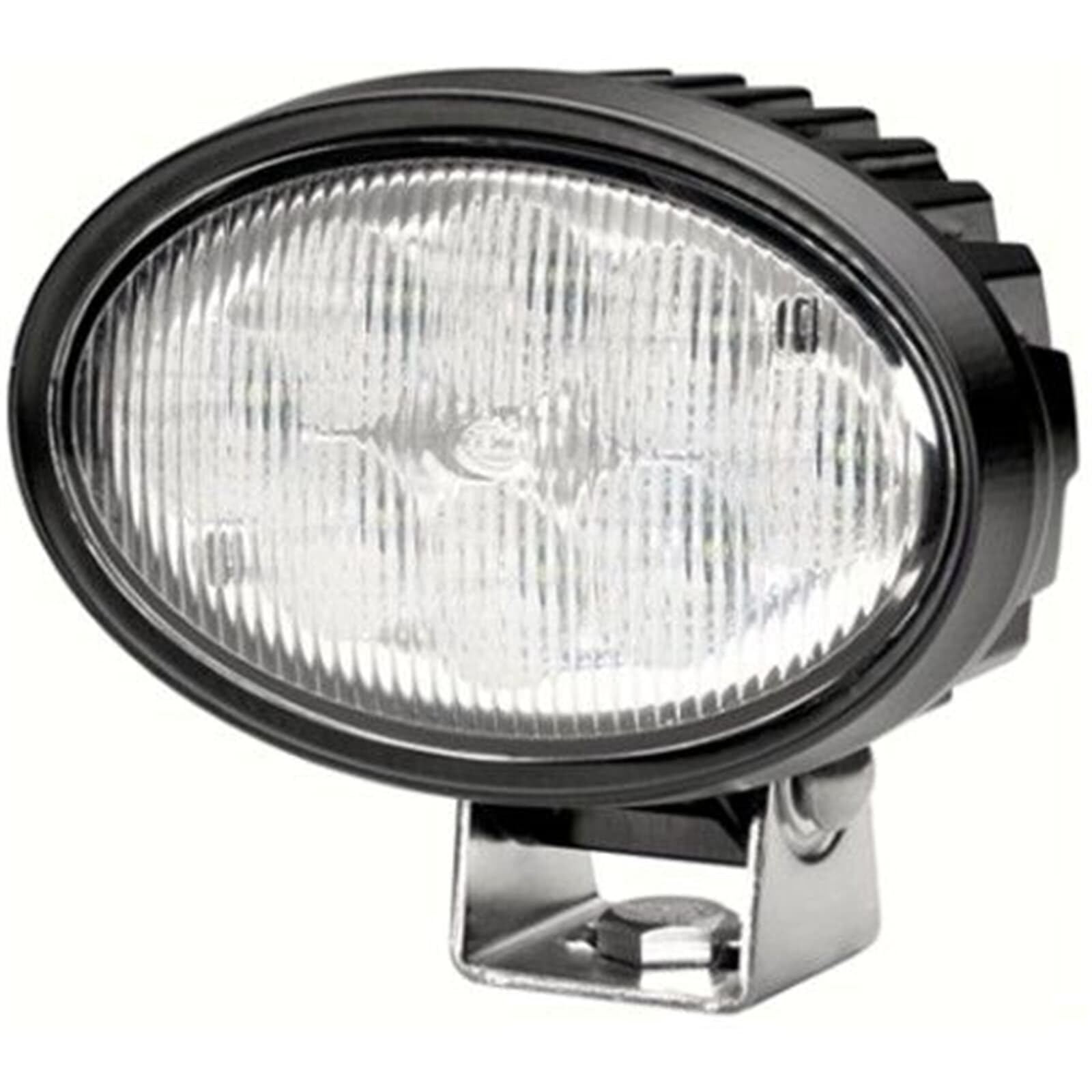 HELLA LED Oświetlenie pomocnicze - Oval 100 - 24V / 12V - 1700lm - Oprawa/przykręcany - Wychylny pałąk montażowy - Oświetlenie najbliższego otoczenia - Wtyczki: Wtyczka DEUTSCH - 1GA 996 661-001