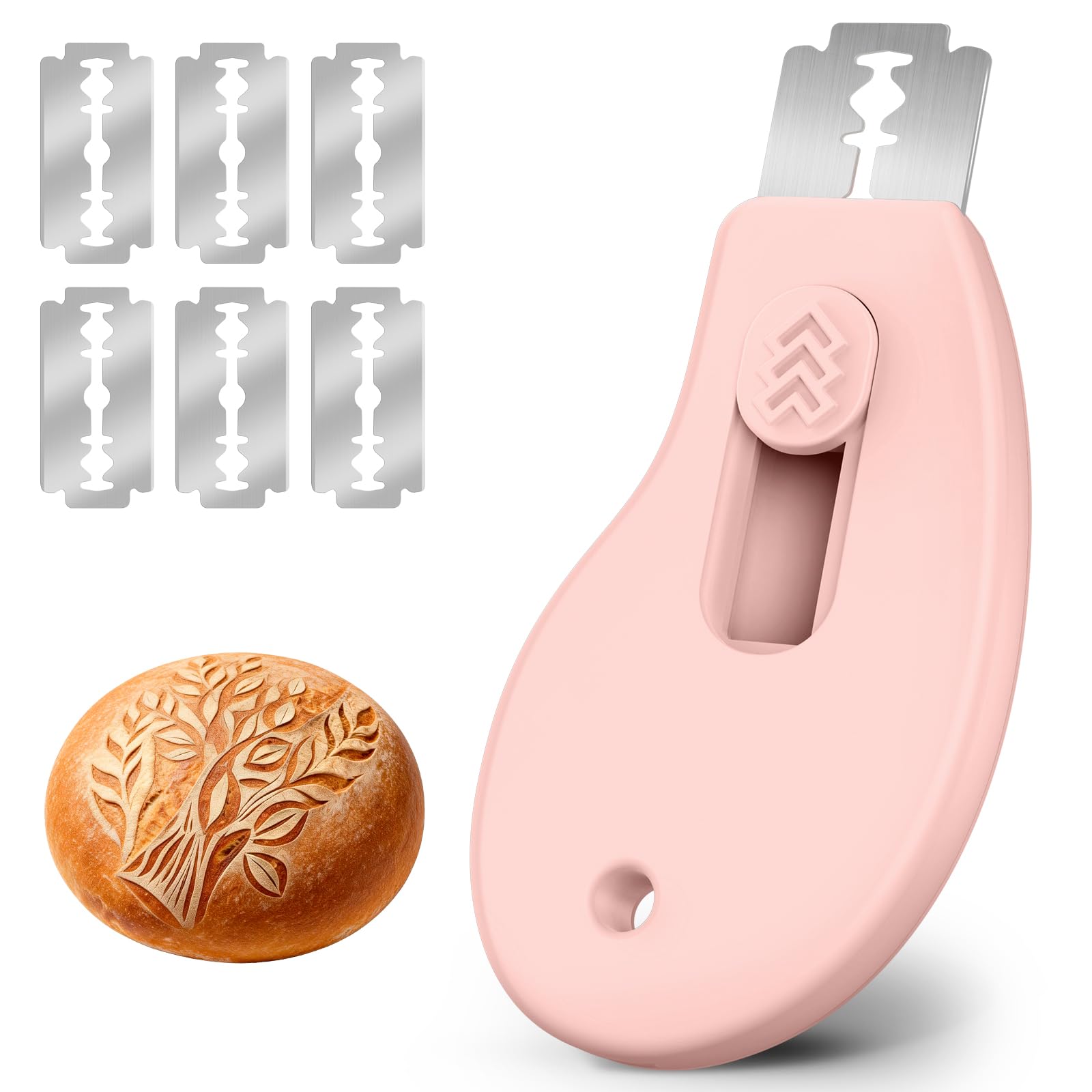 Bread Lame Sourdough Scoring Tool, Extractable &amp; Magnetic Bread Scoring Tool, Bread Scoring Knife for Sourdough Bread Baking, Bread Scorer Tool with 5 Replaceable Razor Blades