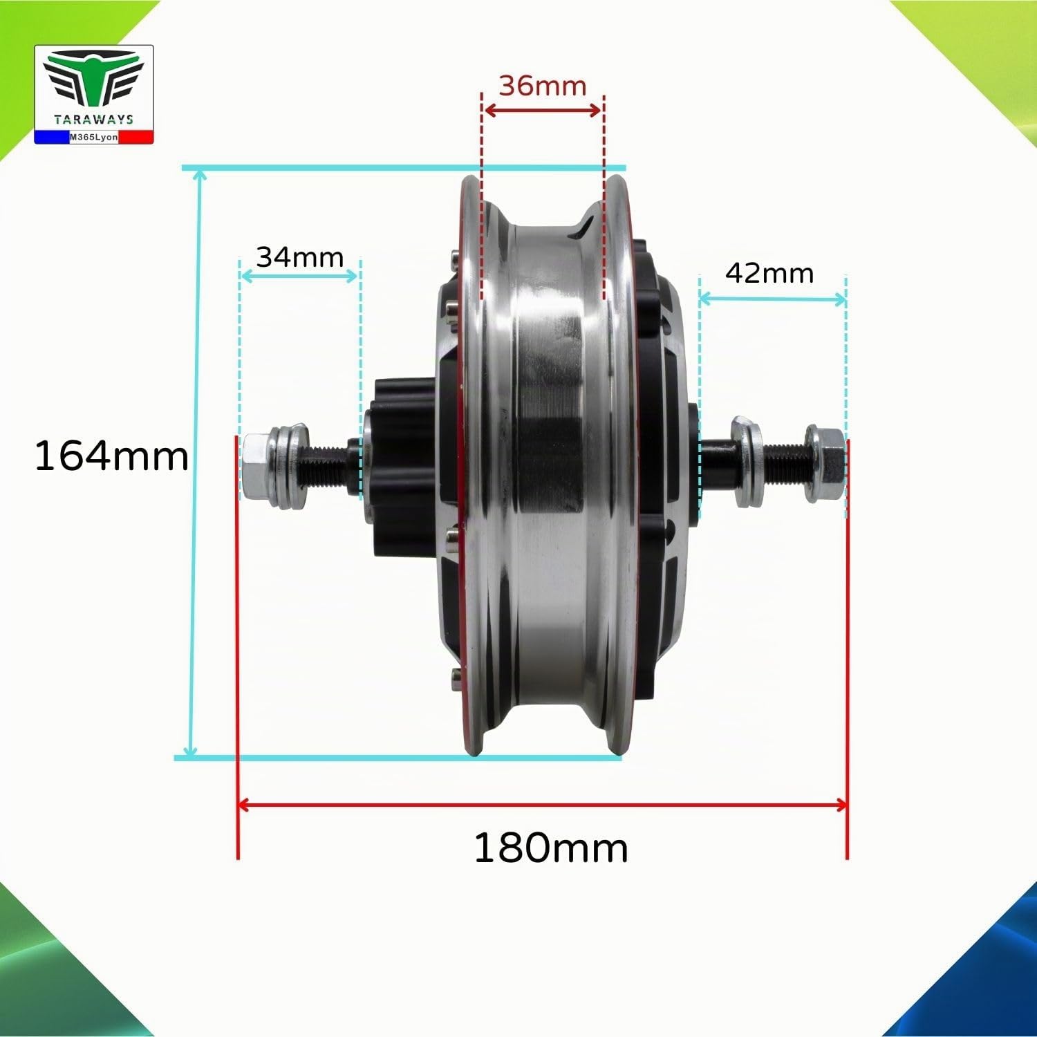 [M365Lyon] – Moteur arrière Compatible avec Trottinette électrique Kugoo M4 / M4pro