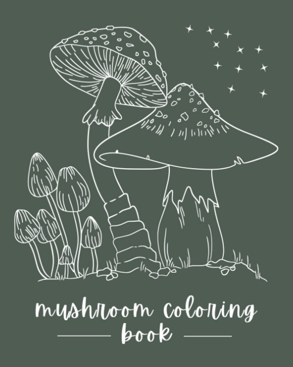 Easy Mushrooms Coloring Book, Easy Mushrooms Coloring Book for Adults, Magical Mushroom Coloring Book: Adult Mushroom Coloring Book, Coloring Book for Adults
