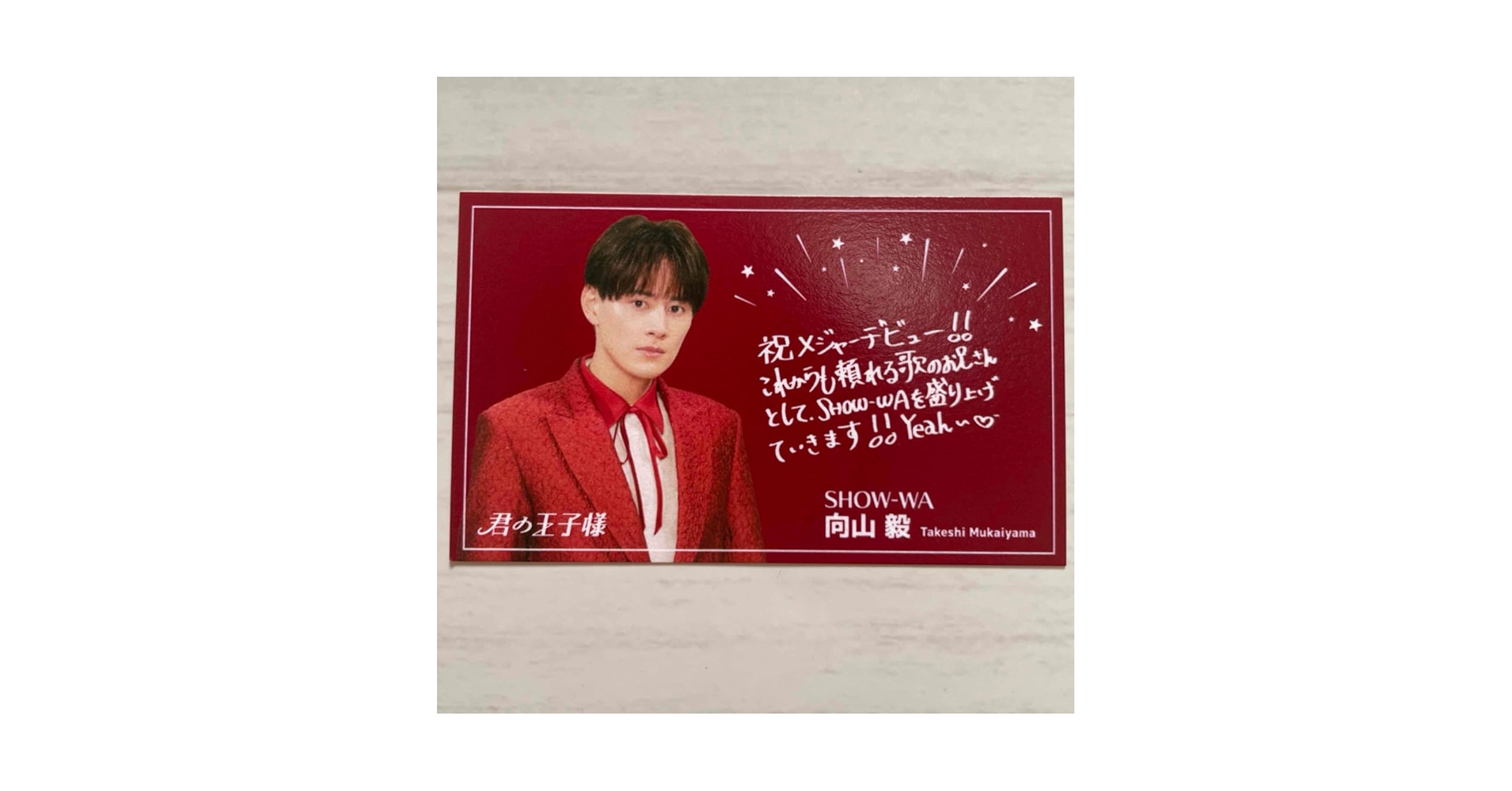 SHOW-WA 向山毅 名刺セット Amazon.co.jp: SHOW-WA 向山毅 名刺 2枚セット : Toys & Games