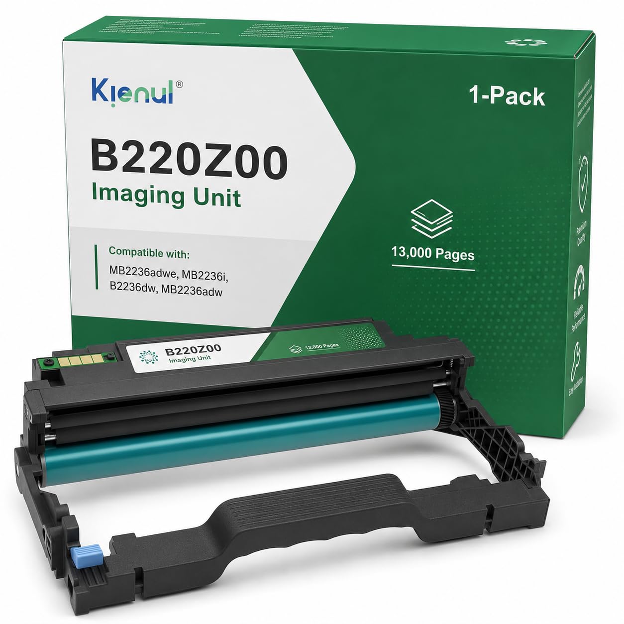 B220Z00 - Unità tamburo di ricambio per stampante Lexmark B/MB2236, compatibile con stampanti MB2236adwe, MB2236i, B2236dw, MB2236adw