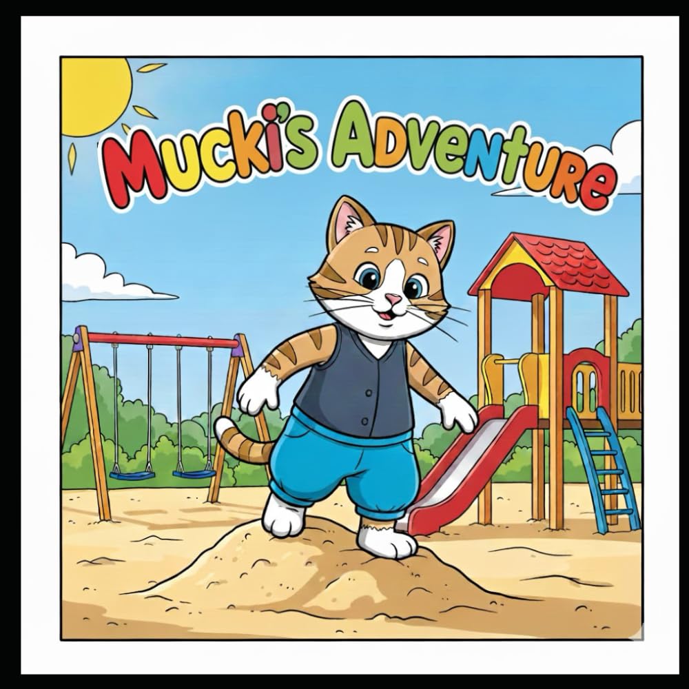 Mucki's Adventure: Katzen Malbuch für Kinder | Kreatives Ausmalbuch für Jungen und Mädchen ab 2 Jahren | Einseitig bedruckt gegen Durchdrücken