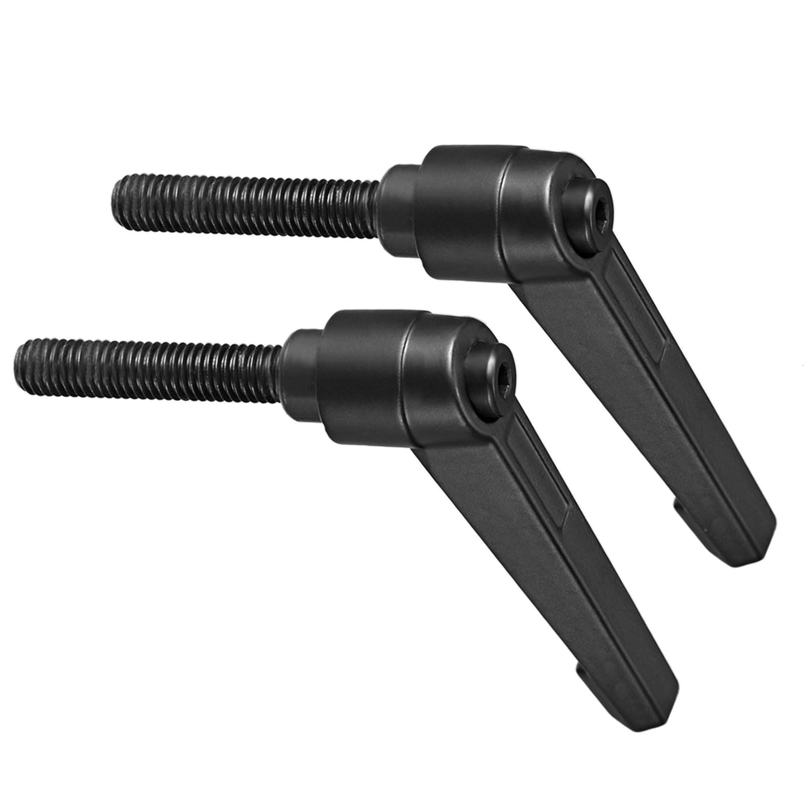Clamping Lever Handles, M8 x 40mm Male Thread, Adjustable Quick Release Locking Rotating Bolt Knobs Black - (Applications: for Lathe Machinery), 2-Pieces