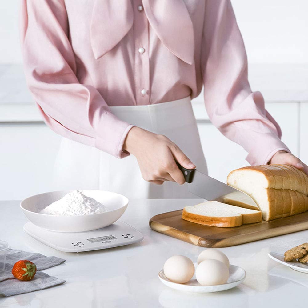 Báscula Digital De Cocina, Báscula De Precisión para Repostería Doméstica, Báscula Electrónica Comercial para Pesar Alimentos con Cero, Tara Y Retroiluminación