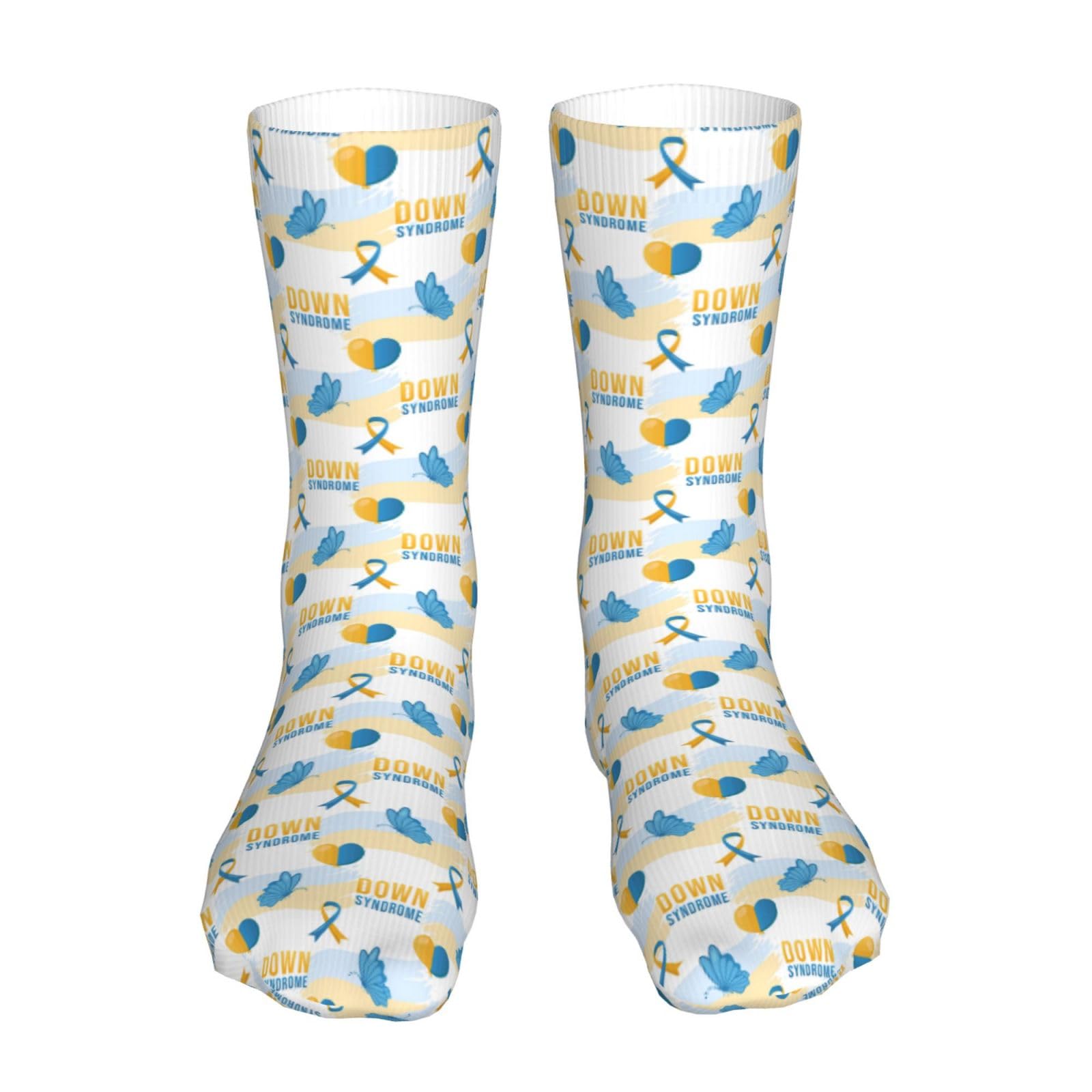 Anceky Unisex As Pic World Down Syndrome Awareness Day Socks Sport Socks For Women Men Breathable Long Socks For Running Athletic Travel