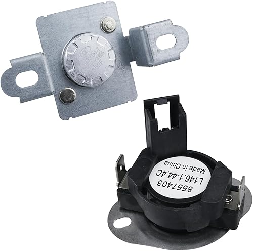 Miniatura 1 de Kit de corte térmico para secadora 280148, incluye termostato 8557403 8318314, pieza de repuesto de fusible térmico compatible con secadores