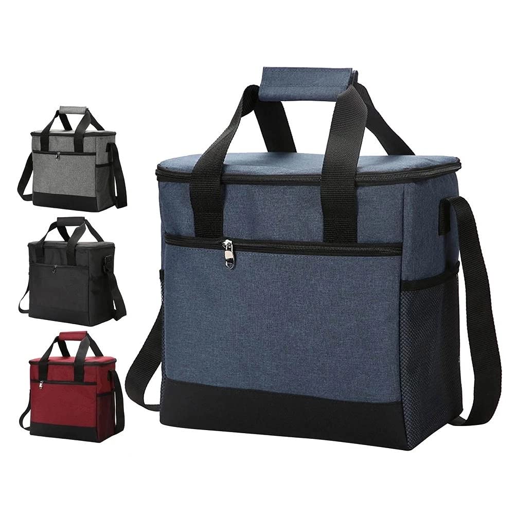 Fiambrera para Viajes al Aire Libre, Bolsa de Almacenamiento de Alimentos con Aislamiento Grueso, Gran Capacidad, 3 Capas, Impermeable, Mantiene el frío y el Calor, bols