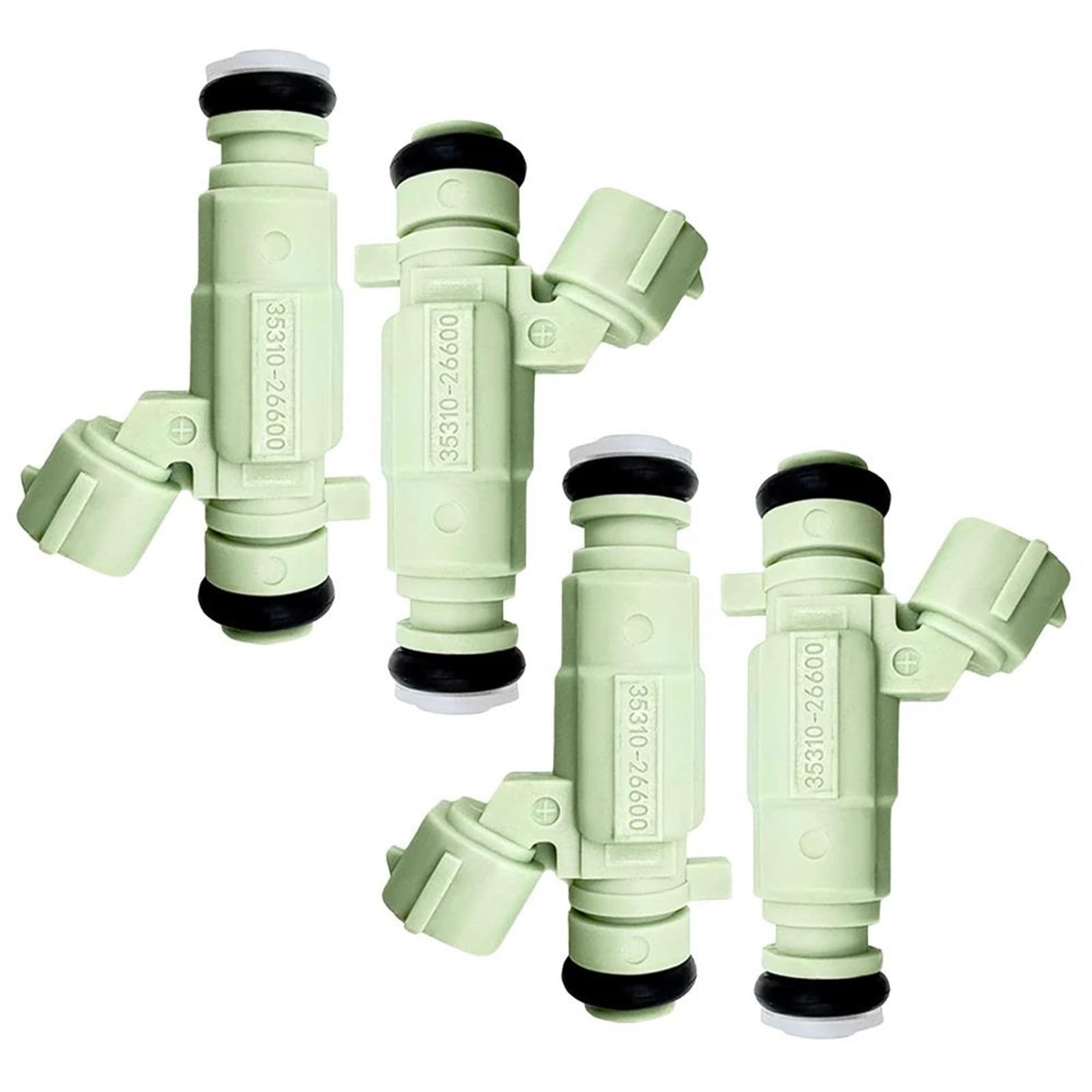 Kvpyvyamz One Color Fuel Petrol Injector Nozzle 35310-26600 3531026600 For Kia For Rio Fuel Injector Car Petrol Injection Nozzles(4Pcs)