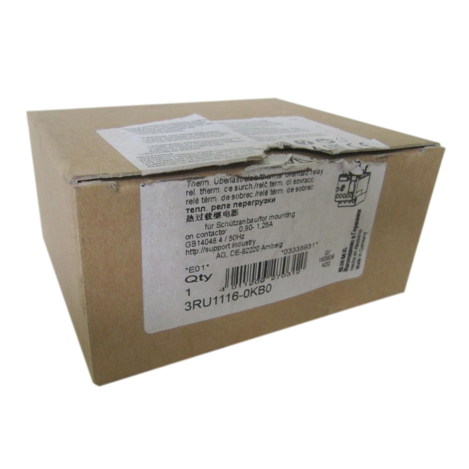 3RU1116-0KB0 relais thermique neuf et scellé sous boîte avec garantie 1 an