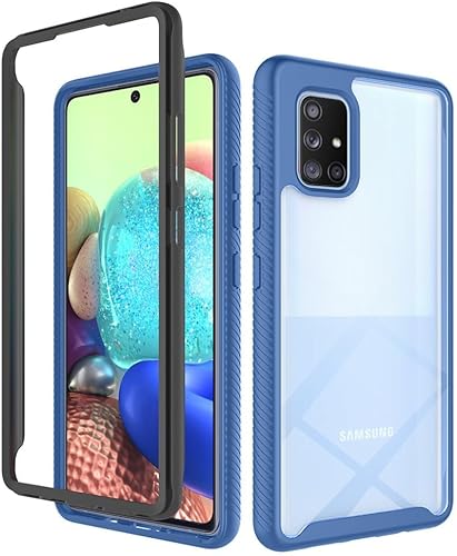 Miniatura 1 de Asuwish Funda de teléfono para Samsung Galaxy A71 5G con protector de pantalla de vidrio templado y soporte delgado, híbrida, resistente, funda