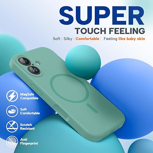 Miniatura 691 de Miracase - Funda diseñada para iPhone 11 con protector de pantalla, funda de goma de silicona líquida, protección total contra caídas y a prueba