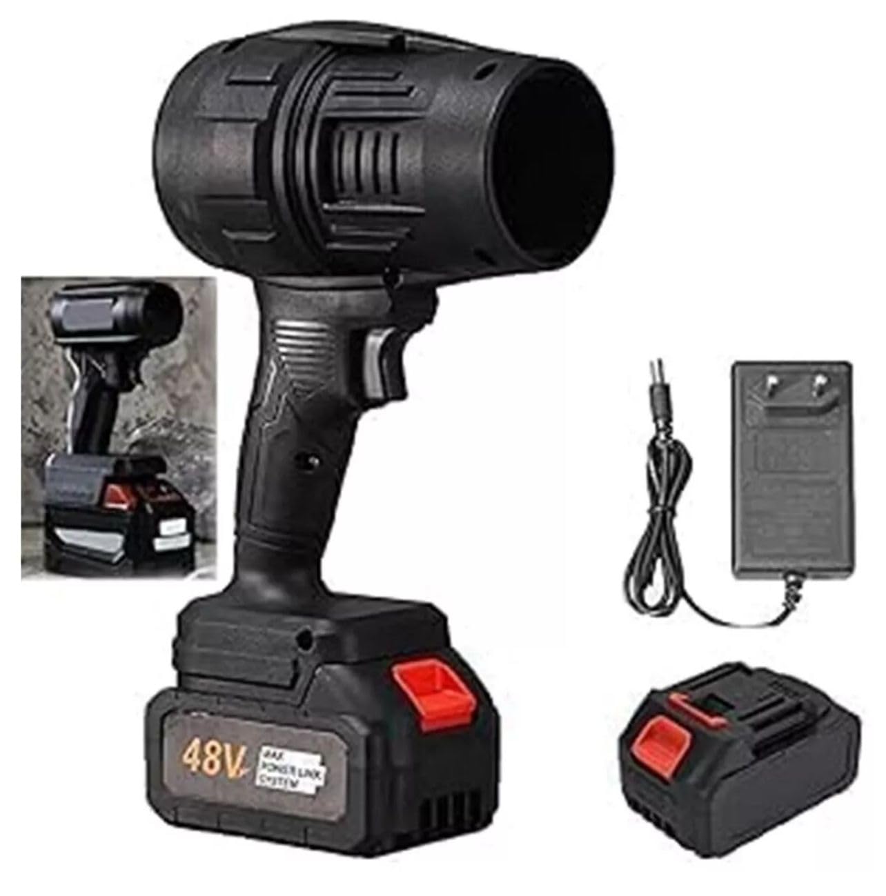DISCORAMA® SOFFIATORE A DOPPIA BATTERIA 48V PER FOGLIE ASCIUGATRICE TURBO VENTOLA PER AUTO