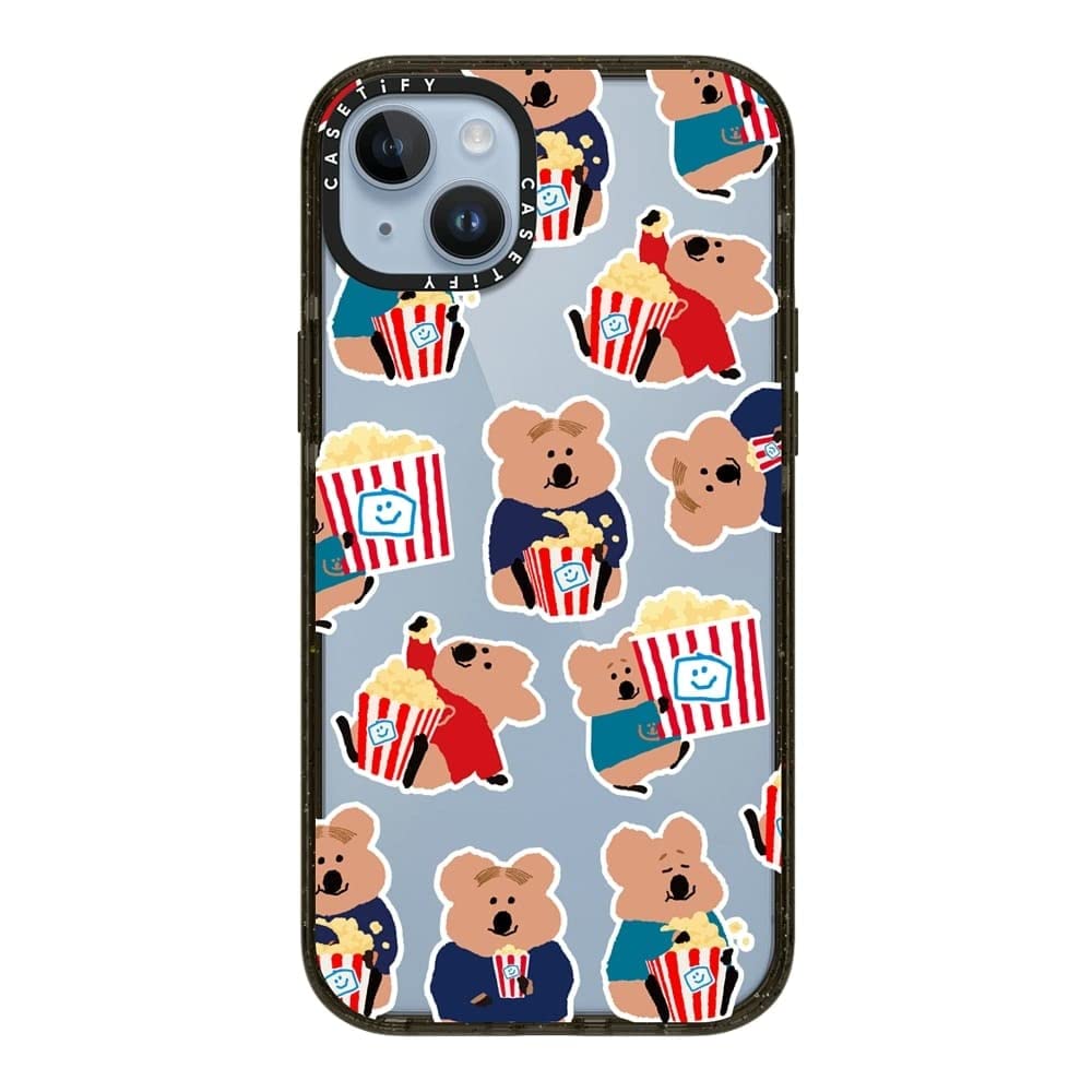 CASETiFYImpact iPhone 14 Plus Case [4X Military Grade Drop Tested / 8.2ft Drop Protection] - Snack Bar Attack - Glossy Black