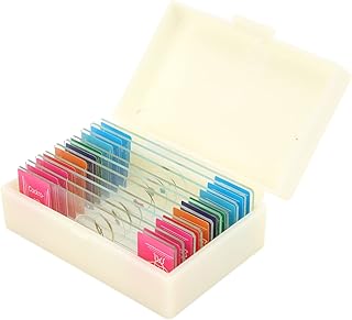 10Pcs Prepared Microscope Slide Set,Animals Insects Plants Flowers Sample Biological Specimen,Biological Section Specimens for Biological Observations