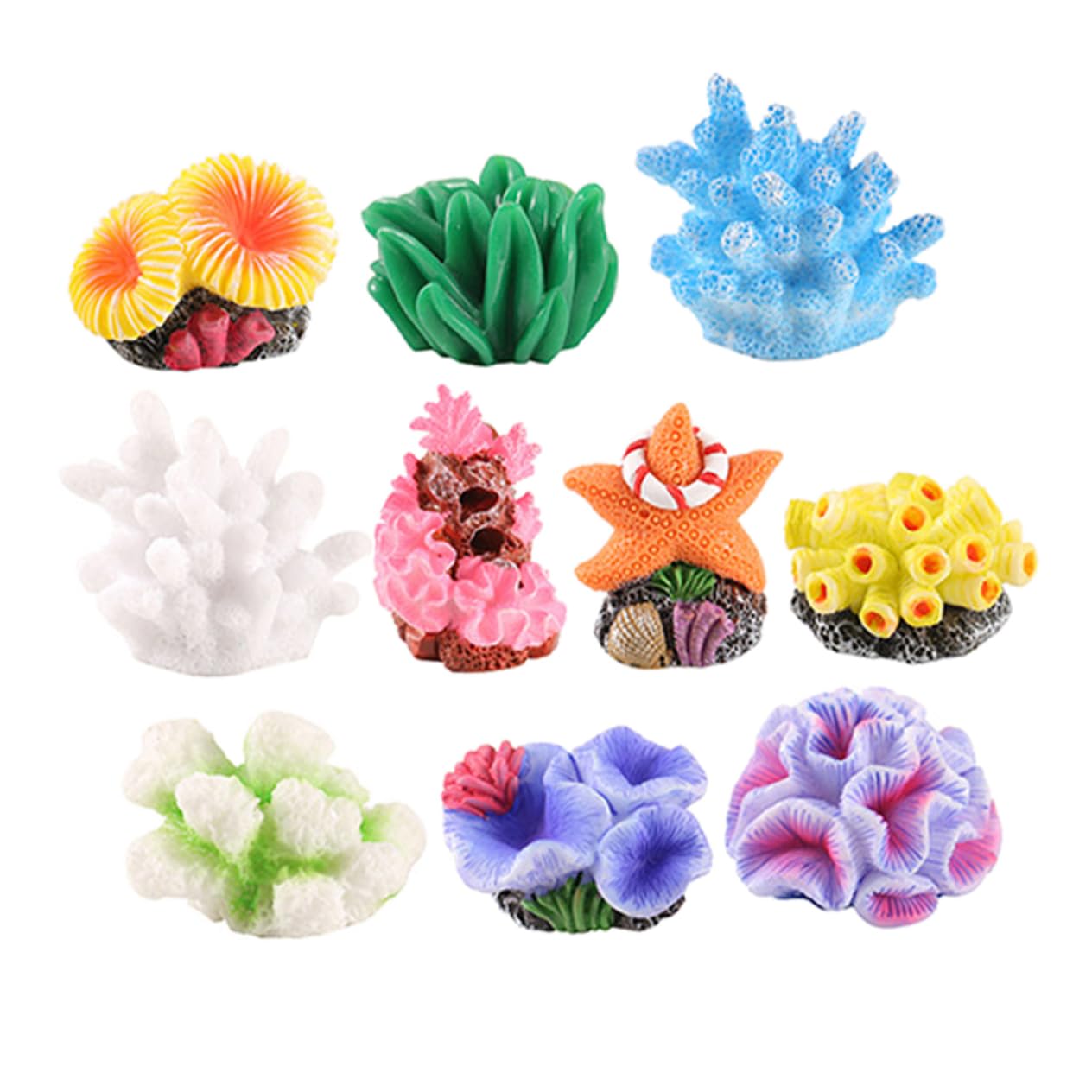 Toyvian 4 Set Di Decorazioni Per Acquari Con Corallo Simulato Decorazioni Per Acquari Nascondiglio Decorativo Per Per Per
