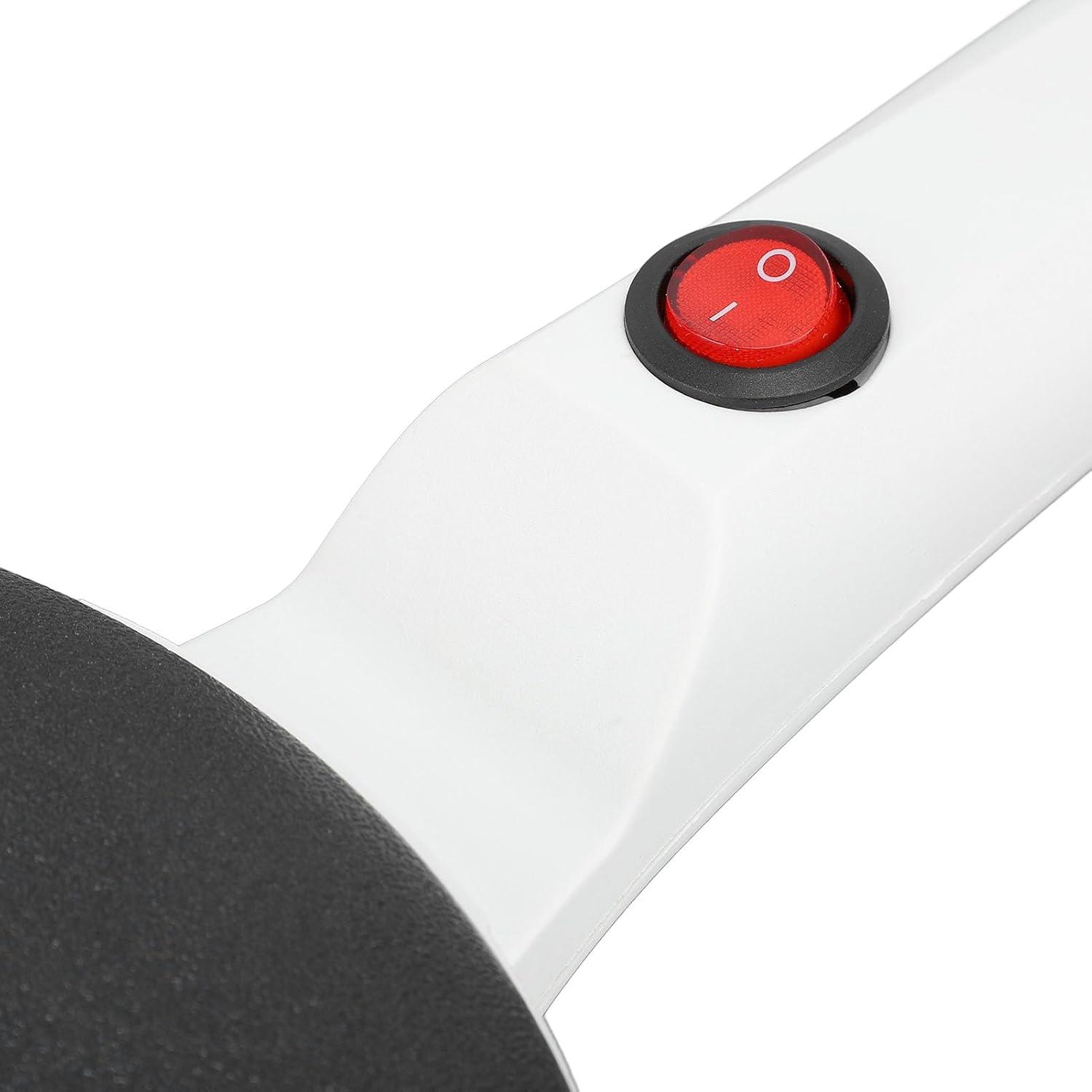 Electric Crepe Maker, Auto Temperature Control 8 Inch Even Heating Non Stick Coating Instant Crepe Maker White Base with Egg Whisk Tray