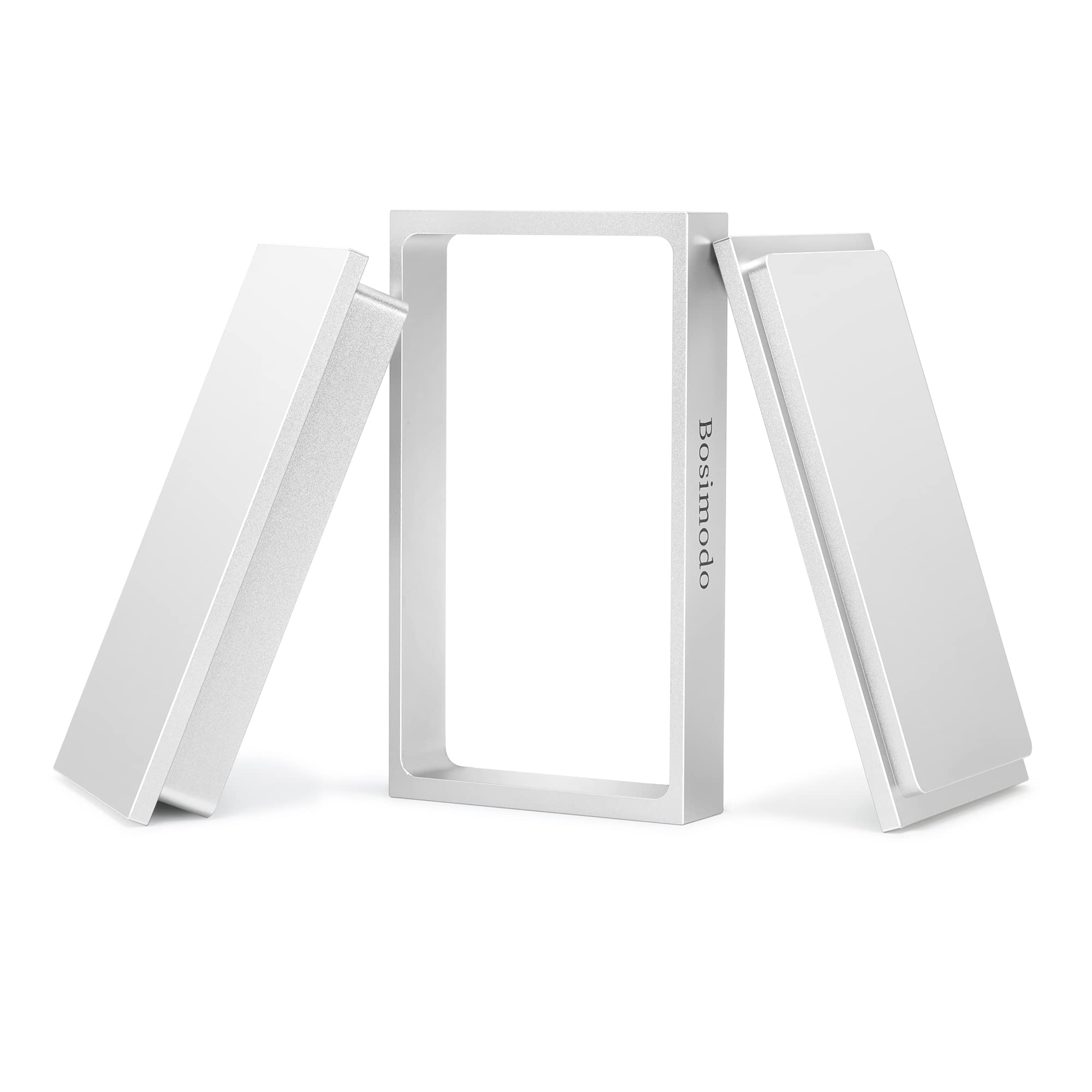 Vorpressform aus massivem 6061 Aluminium, Blumenpressform, silberweiß, 10,2 x 17,8 cm