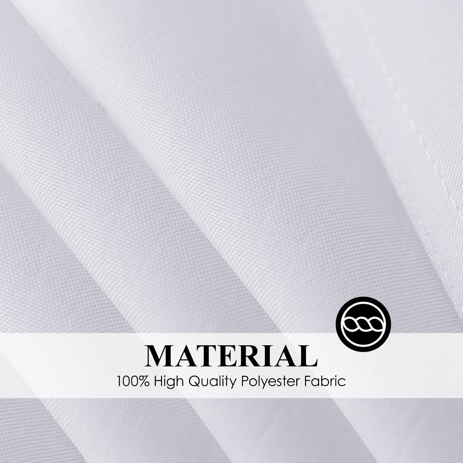 Mantel redondo blanco, paquete de 12 manteles redondos de 90 pulgadas para mesa redonda, lavable, mantel de tela para fiestas, restaurantes, banquetes de boda (blanco)