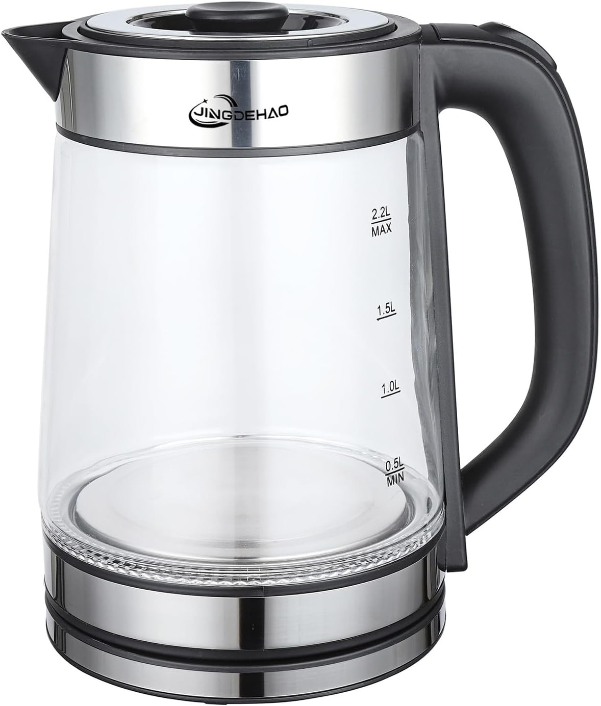 FAMKIT Electric Kettle, 2.2L Electric Tea Kettle, 1500W Fast Heating Hot Water Boiler with Removable Lid, Auto Shut Off and Boil-Dry Protection for Coffee, Tea