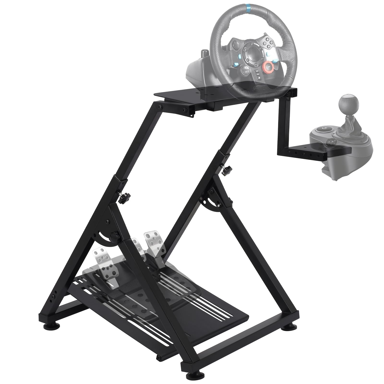 Snapklik.com : Hipicute Sim Racing Wheel Stand, Heavy Duty Adjustable ...