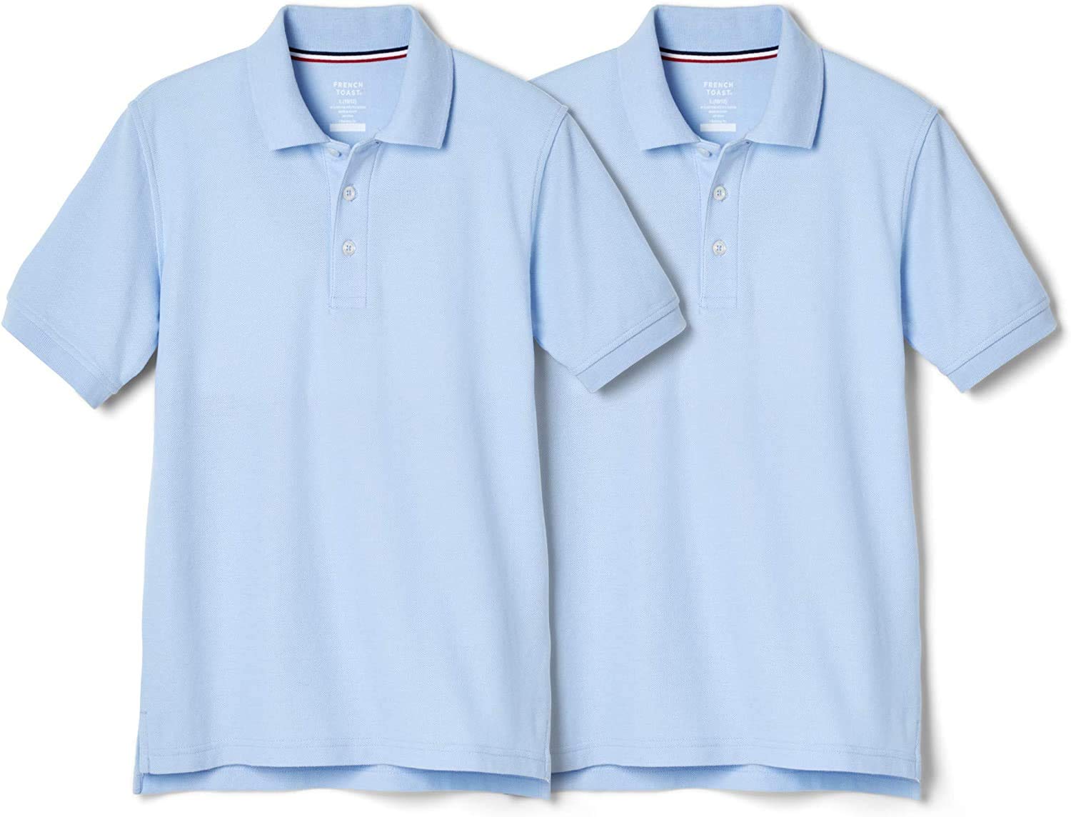 French Toast Boys 2-Pack Short Sleeve Pique Polo Shirt School Uniform