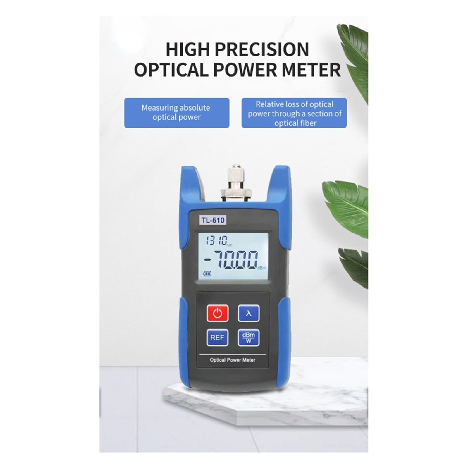 Probador de fibra óptica portátil, minimedidor potencia , TL-520A(-50to26)