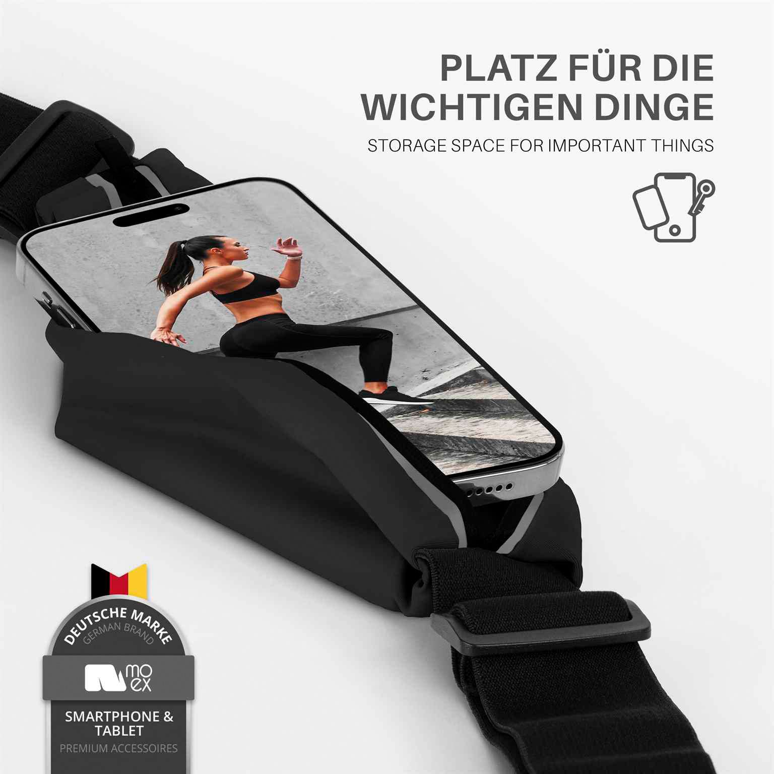 VIVA-09 CASE CUSTODIA DA CINTURA ORIZZONTALE PER SMARTPHONE BLACK