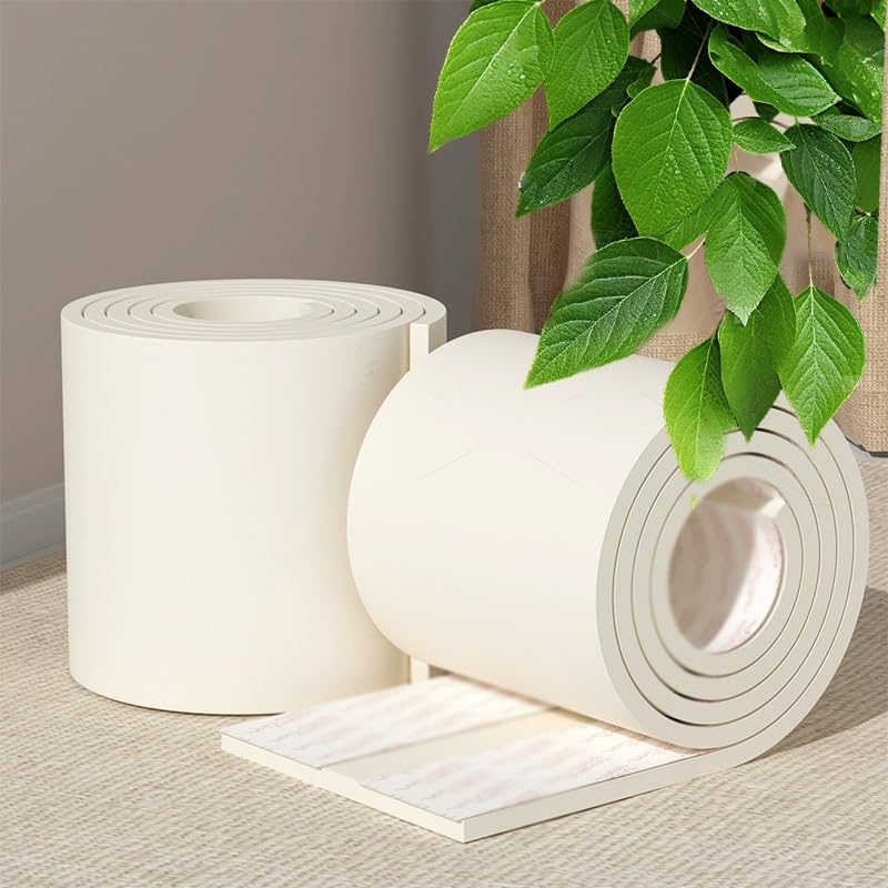 Tisch-Eckenschützer Sicherheitskante, Eckenschutz for Babykanten, Mehrfarbig, mehrere Größen, Selbstklebender Schaumstoff(White,Flat1m(3.3ft))