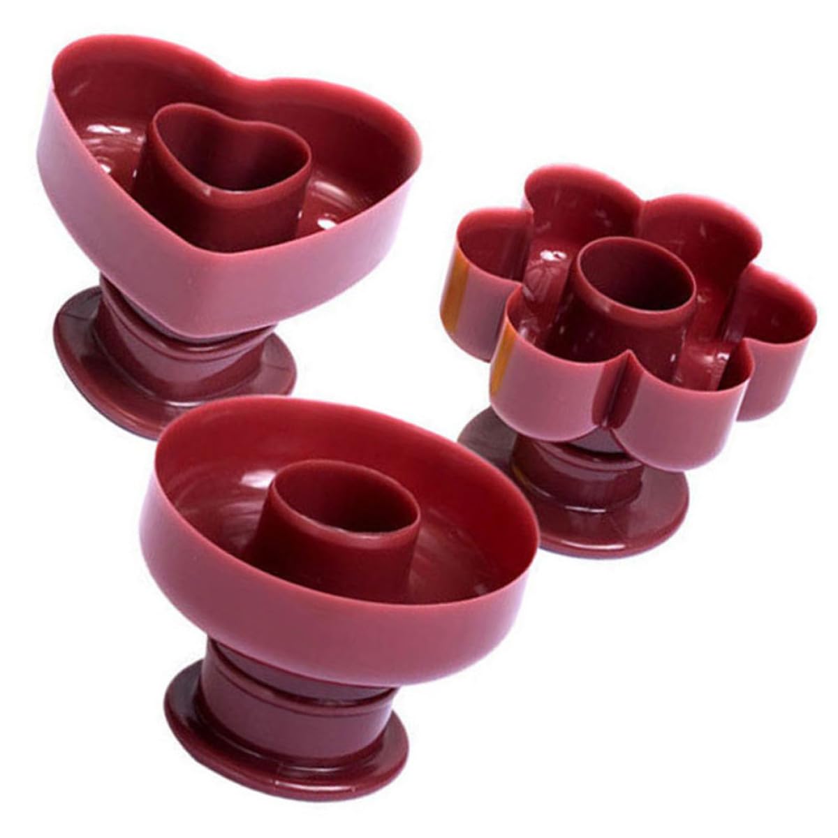 Moldes para donas multifuncionales de plástico con 3 formas para postres perfectos