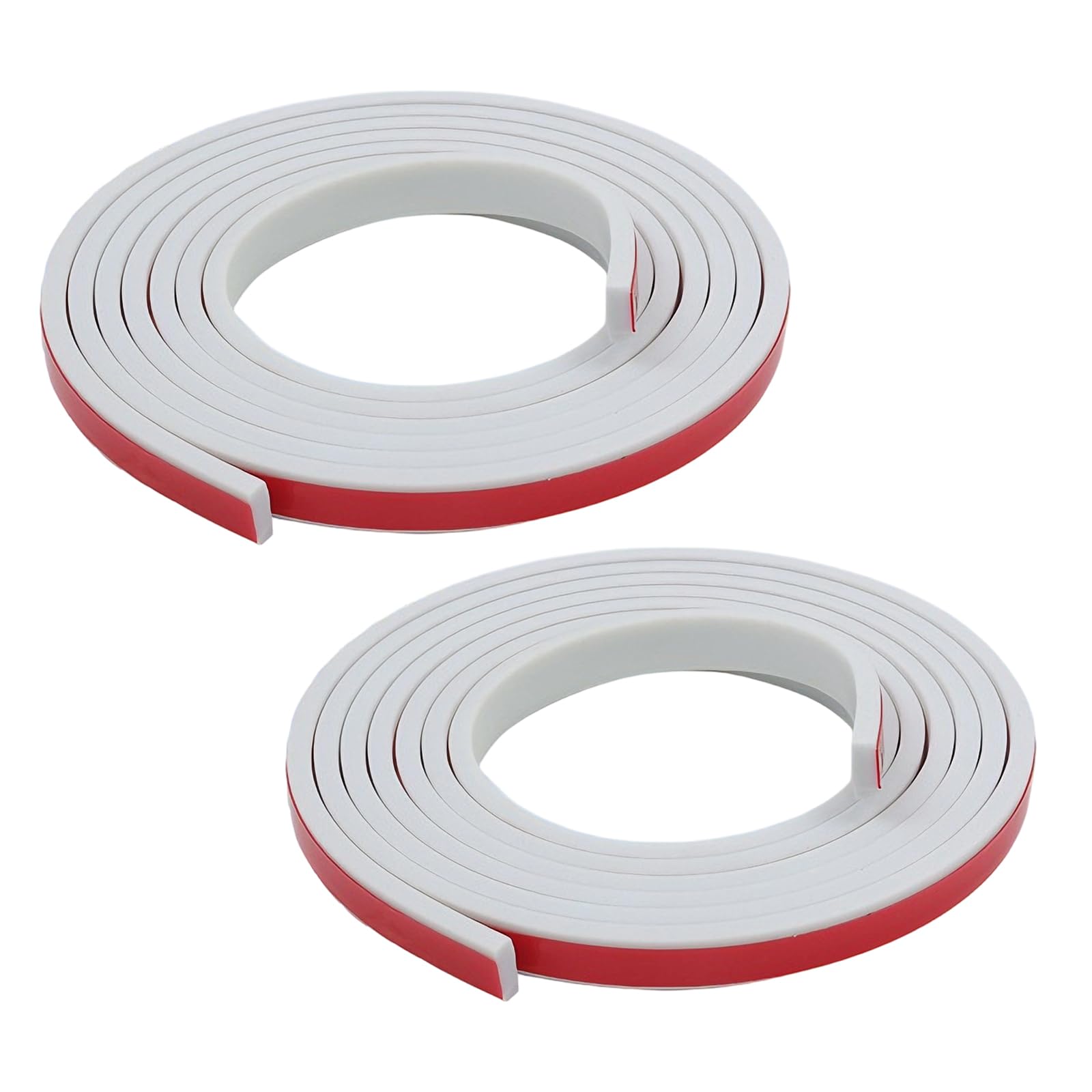 Window Trim Moulding,10m/20m White/Black Self Adhesive Glass Decorative Strip with Groove Peel and Stick Moulding Trim Flexible Window Grid Insert Kit for Windows Glass Doors (White-10m)