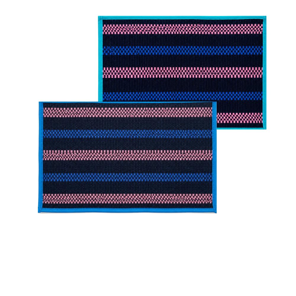 Handwoven Cotton Floor Mat | Soft Anti-Slip Door Mat | Multipurpose Washable Rug for Home, Kitchen, Bathroom & Entrance, Pack of 2-image-43