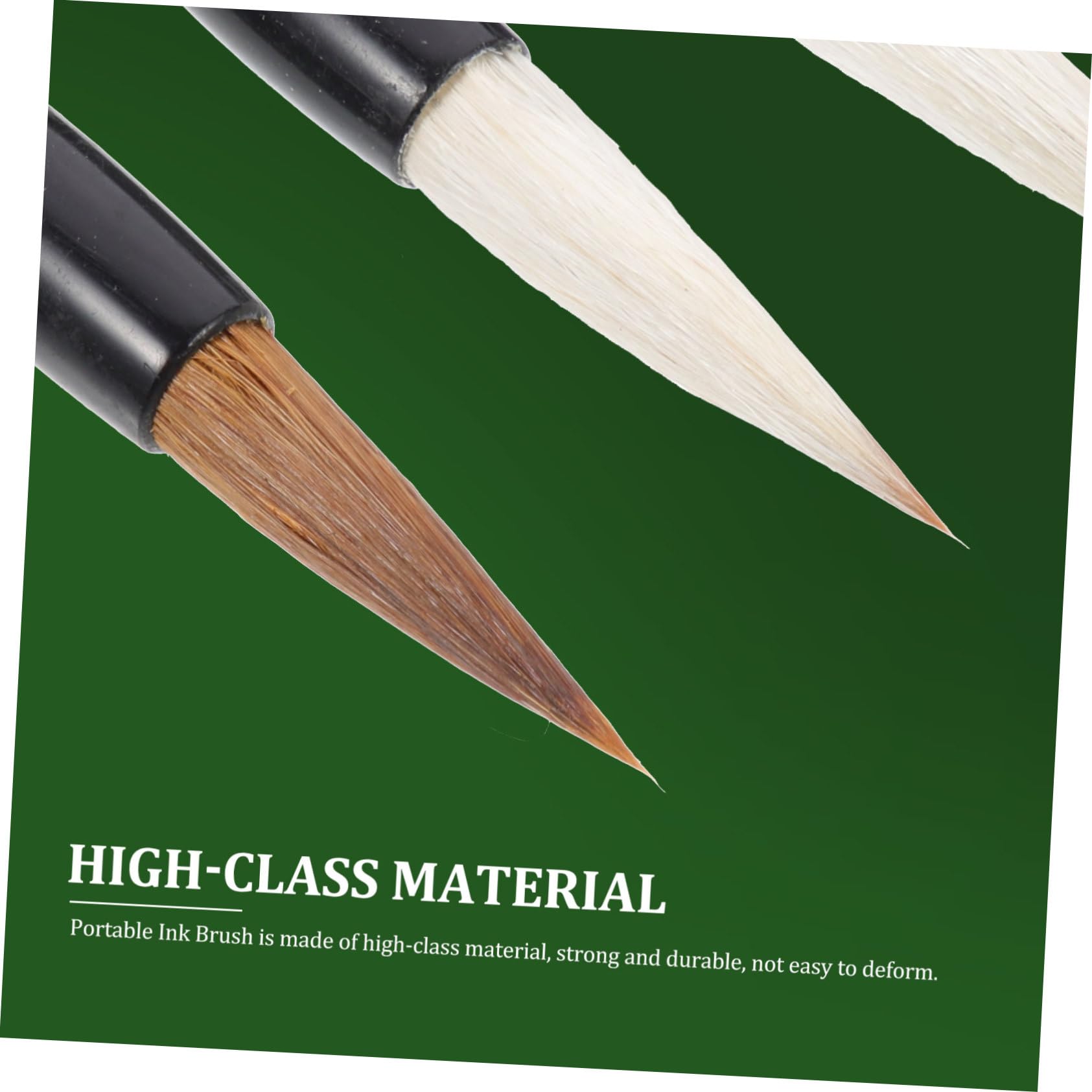 Holibanna Set Pinceaux Calligraphie Chinoise avec Pierre à Encre Bâton Encre Portable et Stylo Écriture pour Étudiants Pratique et Légère