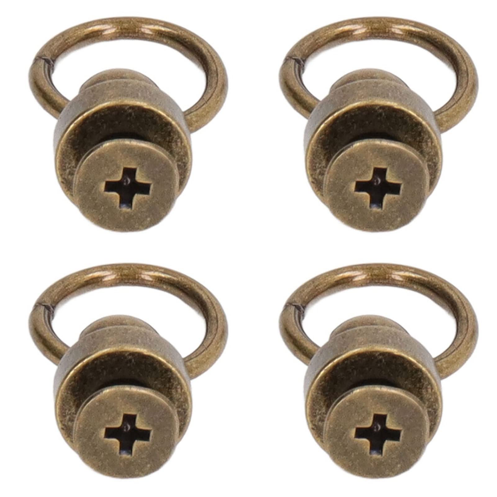 Kit de Remaches de Cuero 200 Juegos Remaches de Latón de 9 Mm Tachuelas para Monederos Tachuelas Grandes Bolsas de Ropa Zapatos Teléfono Dobles Tela para Ropa (Bronce antiguo)