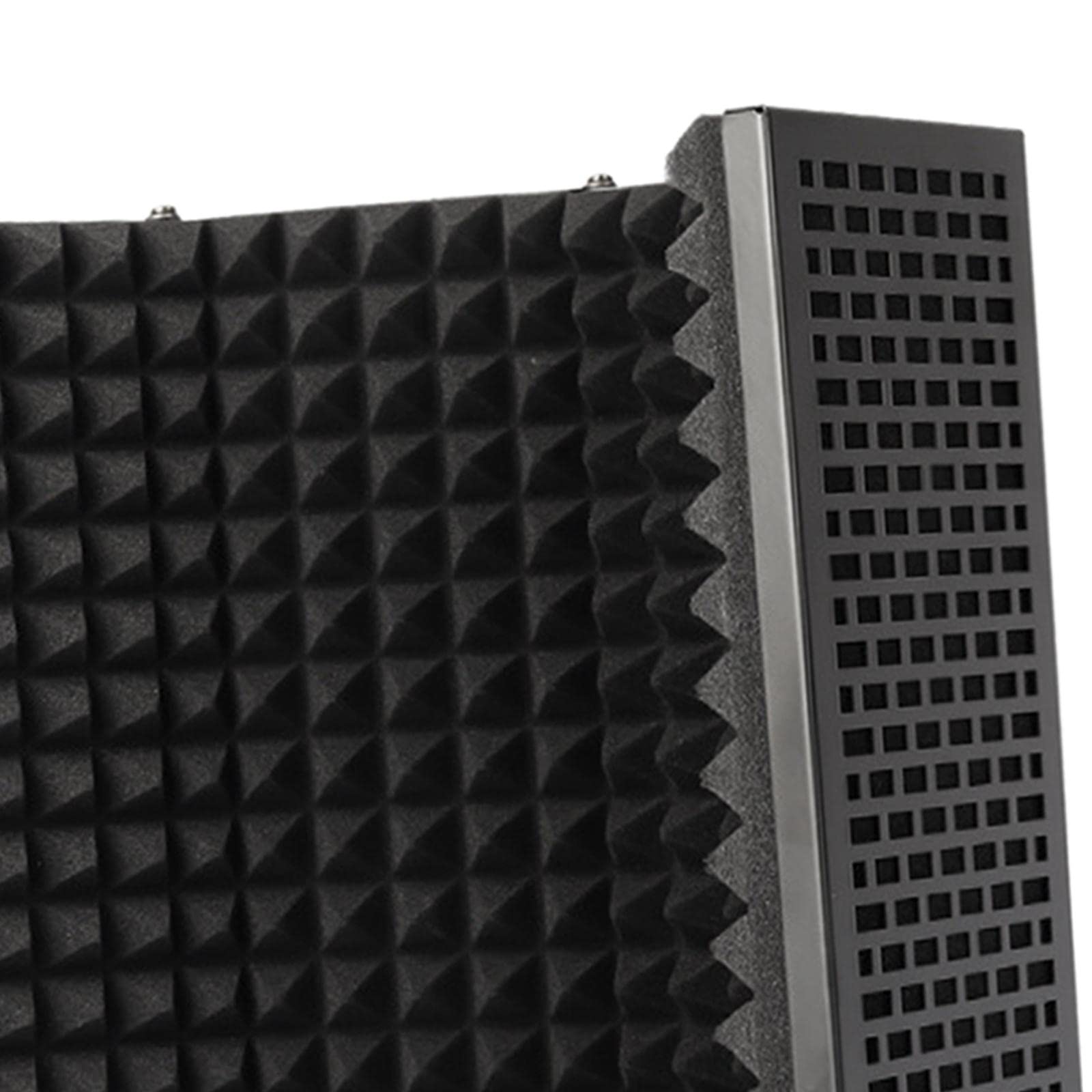Microfono da Studio Pannello Riflettente Pieghevole Assorbente Riflettore Riduzione del Rumore Materiali Regolabili Adatto per Stazioni Radio Dail, Cinque Pannelli
