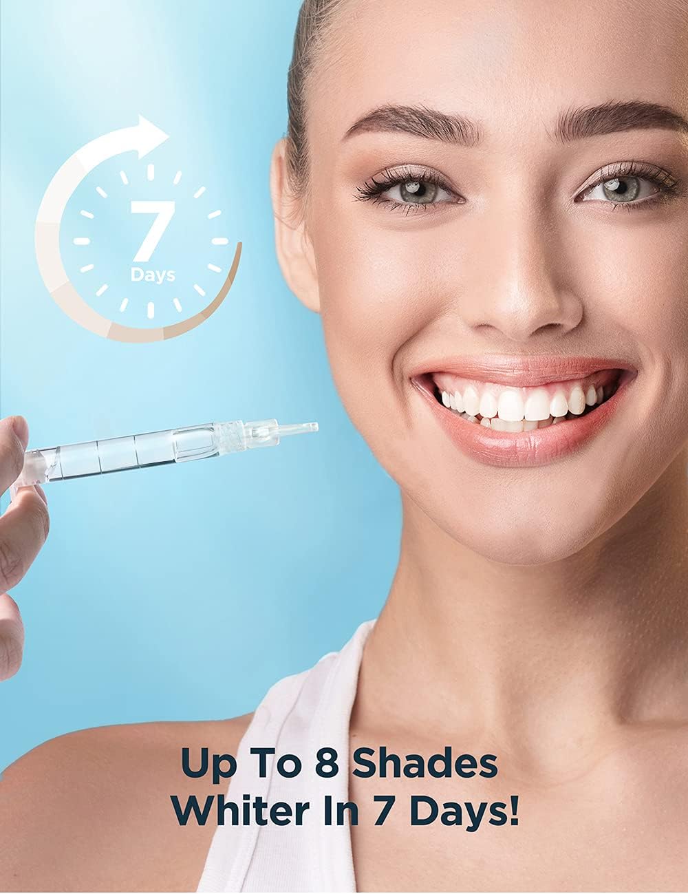 Teeth Whitening Gel Refill for Sensitive Teeth , 8 Packs , Reduced Sensitive 35% Carbamide Peroxide Whitening Gel for Trays , Professional Teeth Bleaching Gel for Fast Result : Beauty & Personal Care